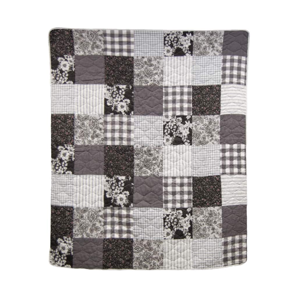 Donna Sharp Indiana Farmhouse Pieced Cotton Throw