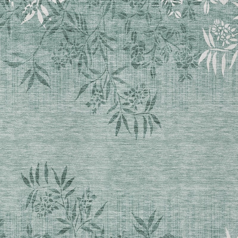 HomeRoots Floral Transitional Rectangle Outdoor Rug