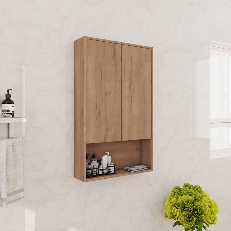 Beingnext 12"/24" Floating Bathroom Side Cabinet With Soft Close Door and an Adjustable Shelf
