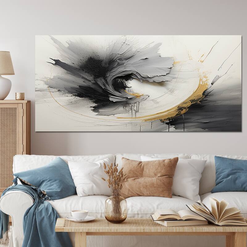 Designart "Infinite Motion III" Abstract Spirals Wall Art Living Room
