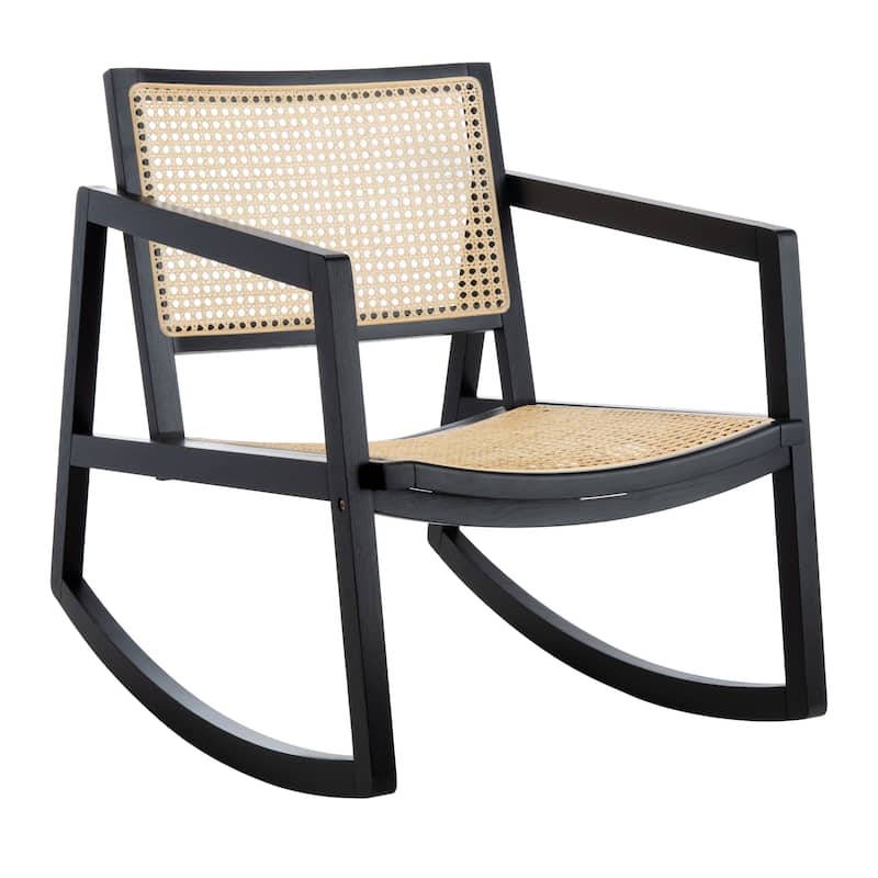 SAFAVIEH Couture Perth Rattan Rocking Chair - 22.8"x34.3"x30.5"