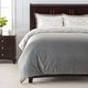 preview thumbnail 1 of 3, Chanasya Reversible Microfiber Velvet Foliage Leaves 5-Piece Duvet Cover Set
