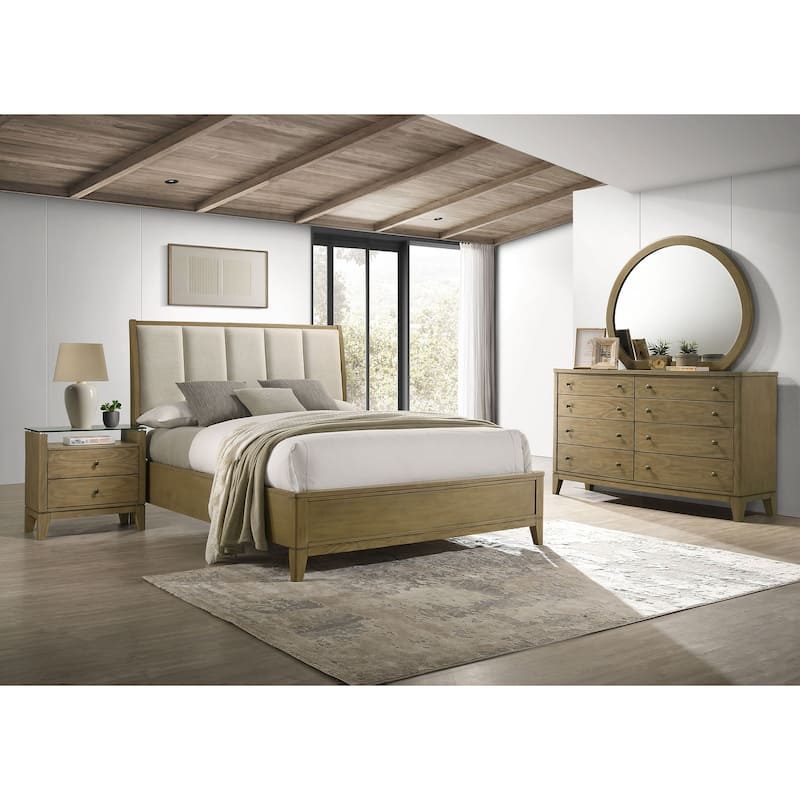 Granada Bedroom Set Natural Pine - Eastern King - 4 Piece