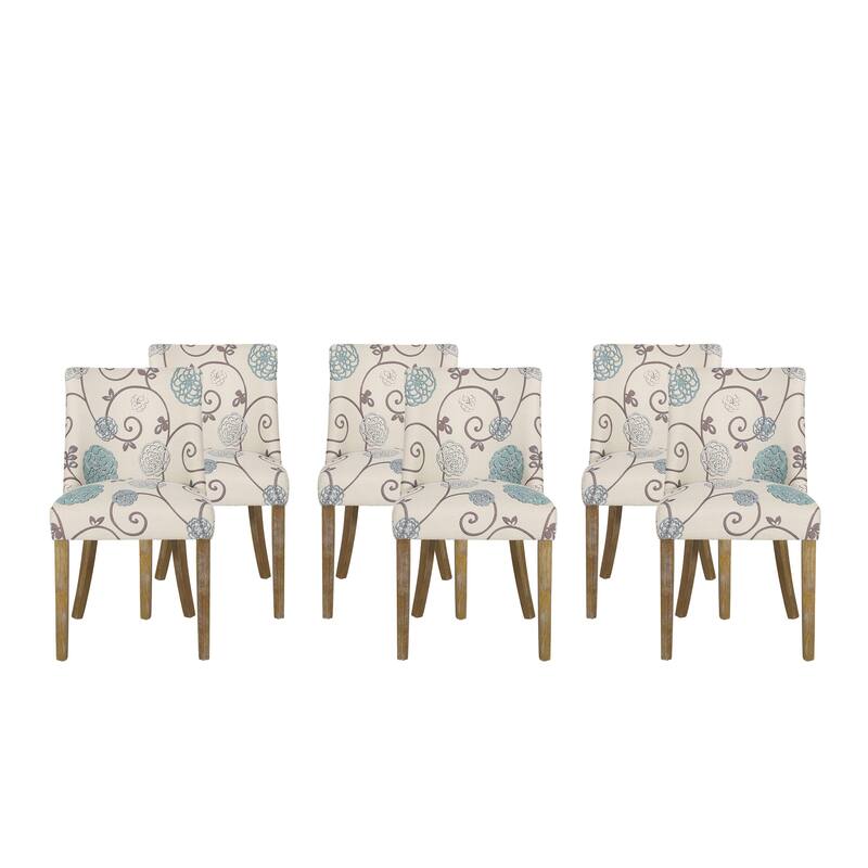 Frances Fabric Dining Chair (Set of 6) by Christopher Knight Home