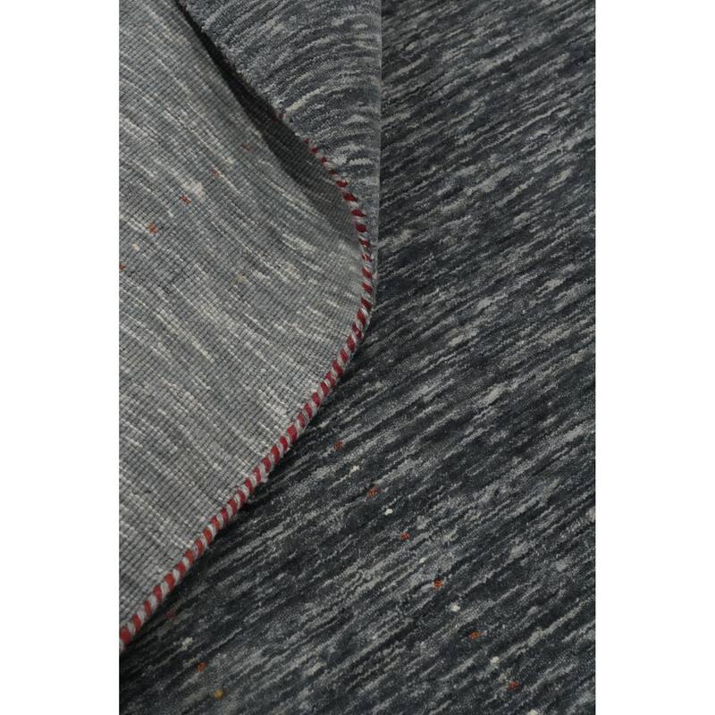 Hand Knotted Oriental 100% Wool Carpet Tribal Animal Pictorial Greys & Charcoal Gabbeh Area Rug - 10' 2'' X 8' 3''