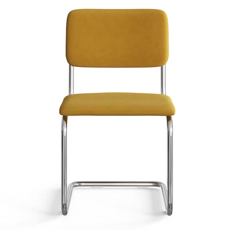 Hayward Velvet Side Chair Chrome Frame (Set Of 2)