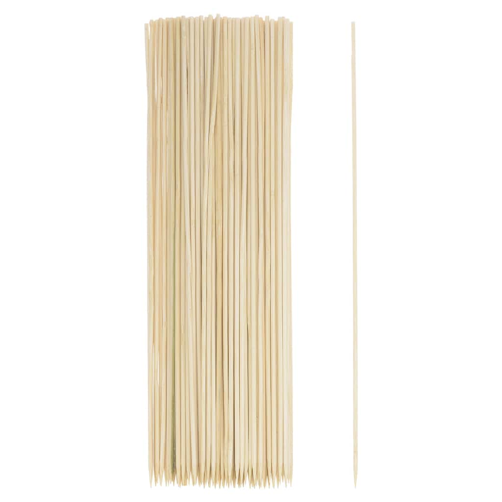 450pcs Bamboo Skewers Sticks 14 Inch 3mm Dia Natural Wooden Cocktail Picks - 14"