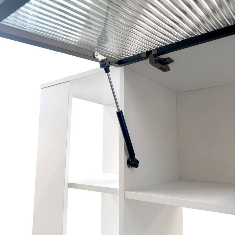 71" Tall Wooden Storage Cabinet for Hallway, Modern Multi-Functional Entrance Organizer