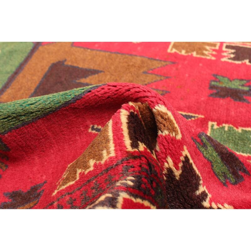 ECARPETGALLERY Hand-knotted Teimani Red Wool Rug - 2'9 x 4'10