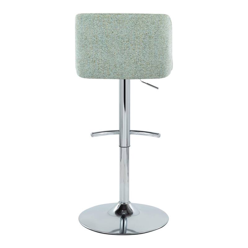 Strick & Bolton Oscar Adjustable Bar Stool with Rounded T Footrest (Set of 2)