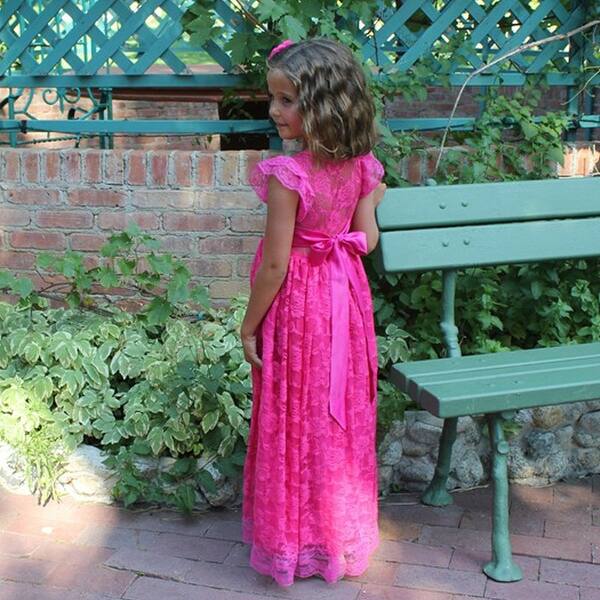 Think Pink Bows Girls Pink Yarrow Stella Junior Bridesmaid Dress 8 Overstock