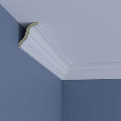 3 1/8"H x 2 1/2"P x 4"F x 96"L Enzo Crown Moulding - 1-Pack
