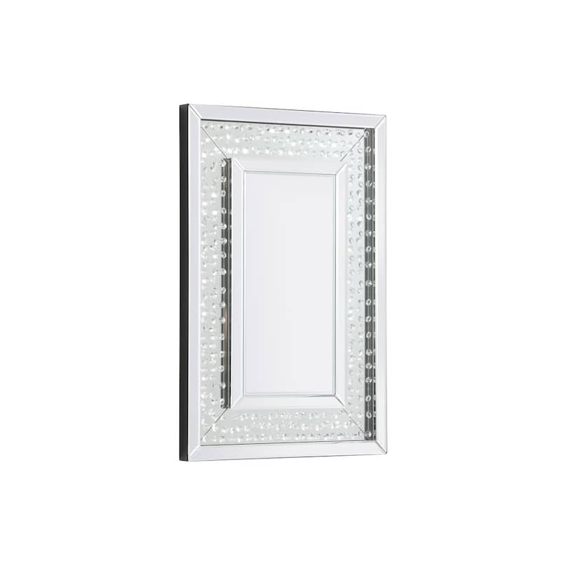 Samara Crystal Rectangle Mirror - Clear