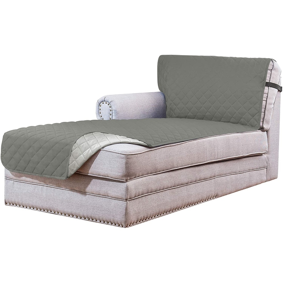 Subrtex Reversible Chaise Sofa Slipcover On Sale Bed Bath