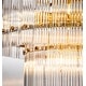 preview thumbnail 2 of 1, 10-Light Modern And Contemporary Classic Handmade Glass Two-Tier Round Chandelier 22"
