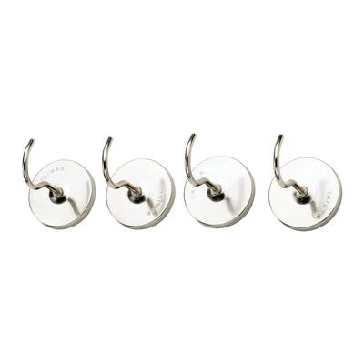 HIC Kitchen Strong Magnetic Hanger Hooks, Set of 4