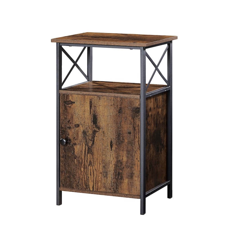 VECELO Modern Nightstands with Storage Shelf