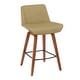preview thumbnail 20 of 24, Corazza Mid-century Modern Upholstered Wood Counter Stool