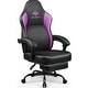 preview thumbnail 5 of 29, Bossin Gaming Chairs with Footrest, Big and Tall Chair 400 Capacity, Racing Style Computer Chair with Ergonomic Lumbar Support Purple