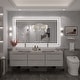 preview thumbnail 160 of 161, Large LED Bathroom mirror Tempered Glass Dimmable Anti-Fog Vanity Mirror