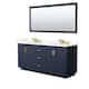 Option Dark Blue, Gold Trim, Giotto Quartz Top