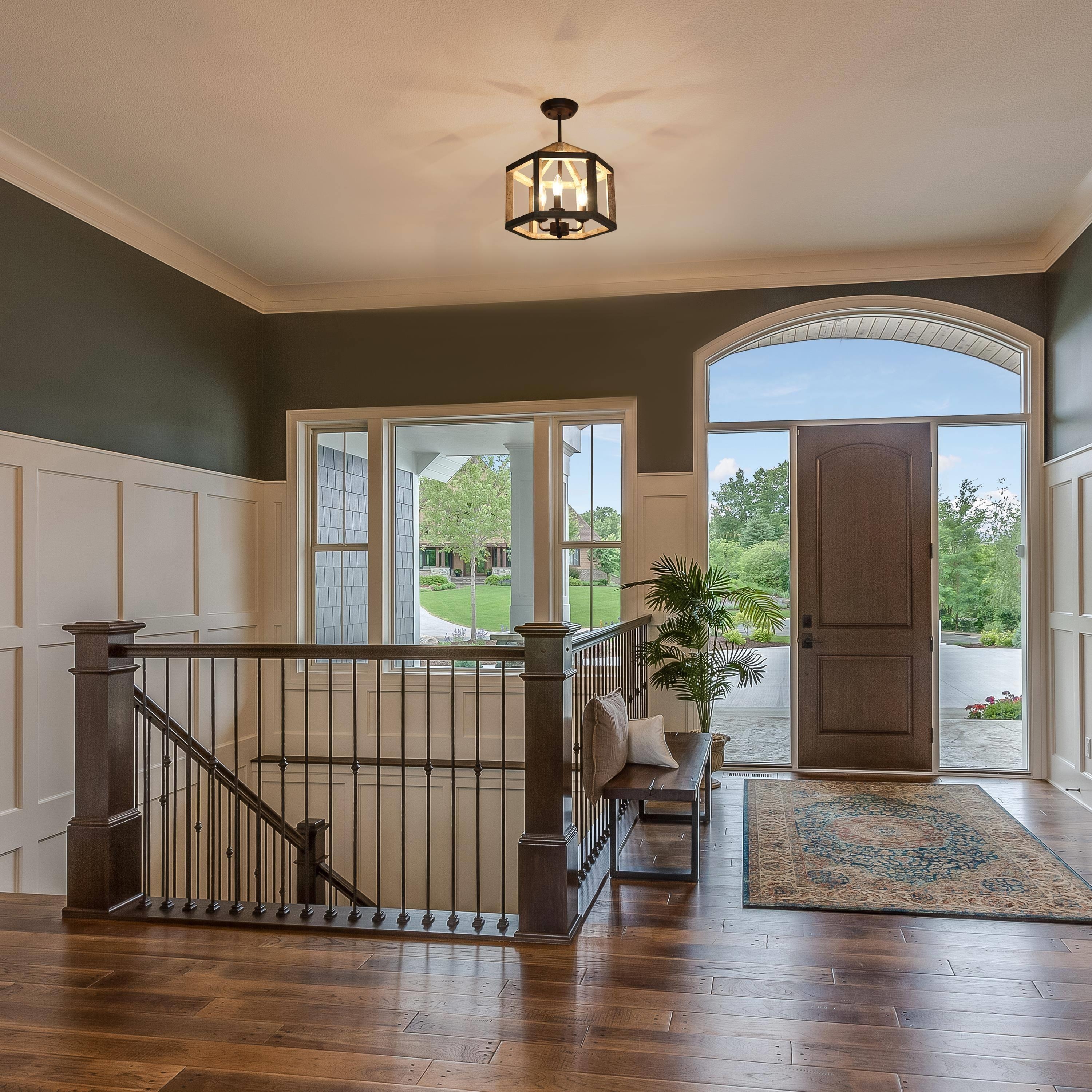 Modern farmhouse foyer light cheap