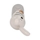 preview thumbnail 7 of 32, Ceramic Lines Bunny with Heart Figurine - White