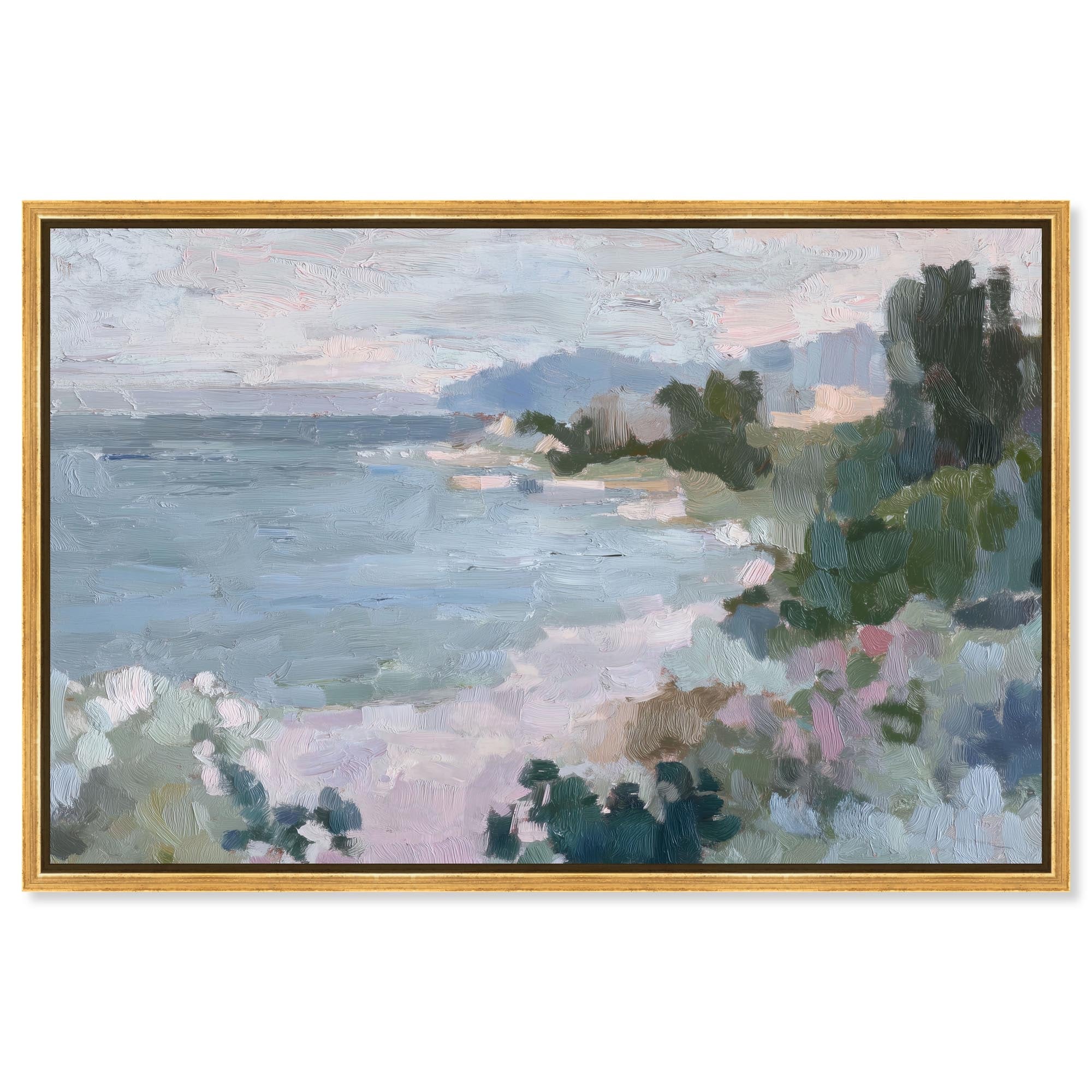 Coastal Haze II Blue Wall Decor Canvas Print by Art Remedy