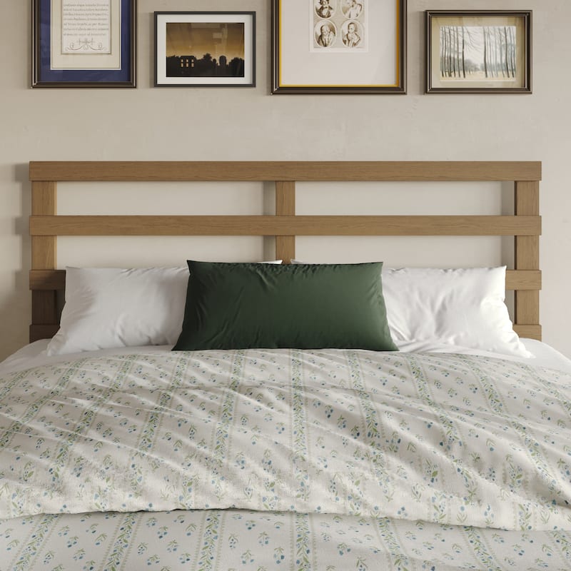 CraftPorch Modern Wooden Slat Headboard