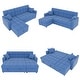 preview thumbnail 11 of 18, 82'' Wide Sectional Couch Pull-Out Sofa Bed with Storage Chaise