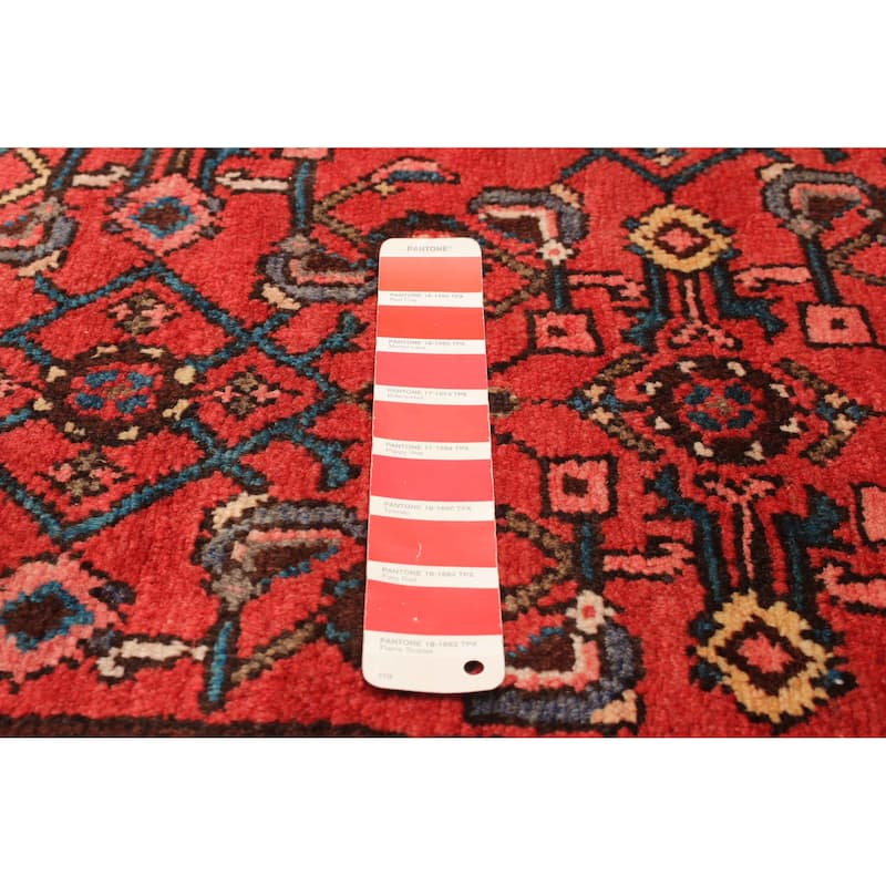 ECARPETGALLERY Hand-knotted Andelz Red Wool Rug - 3'11 x 9'11