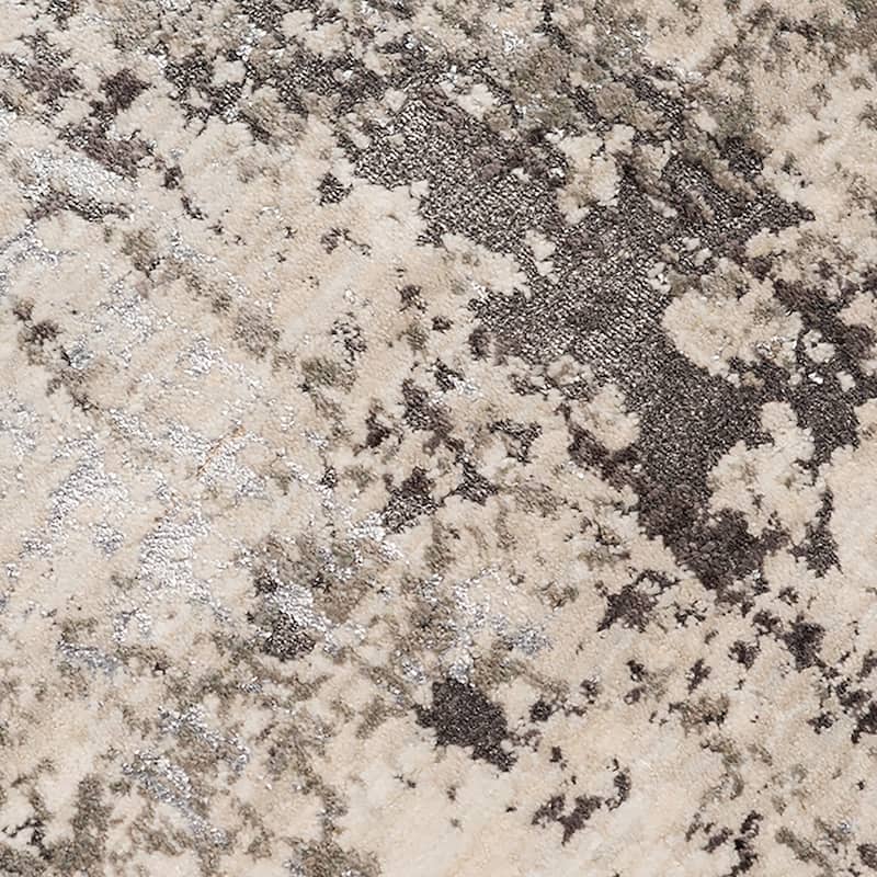 Savannah Carma Silver Polyester Area Rug