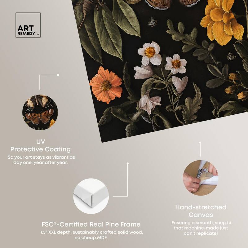 Winged Visitors I Canvas by Art Remedy, Gallery Wrapped