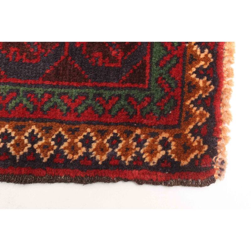 ECARPETGALLERY Hand-knotted Teimani Dark Navy Wool Rug - 2'8 x 4'8