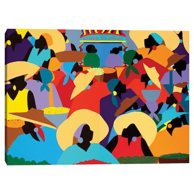 Petion-Ville Market by Synthia SAINT JAMES Canvas Art Print