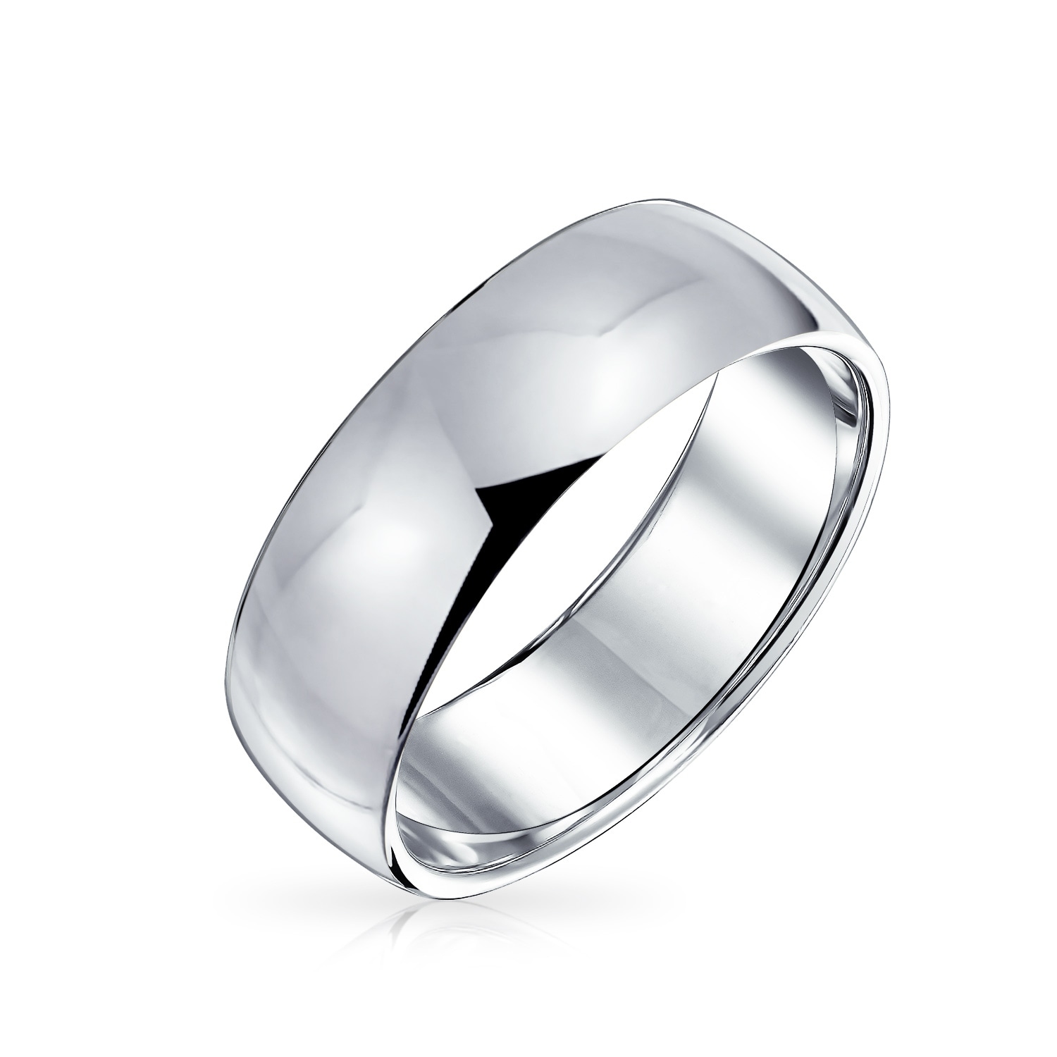 wide silver band ring