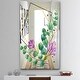 preview thumbnail 3 of 5, Designart 'Efflorescent Gold Simple 1' Farmhouse Mirror - Vanity Printed Mirror