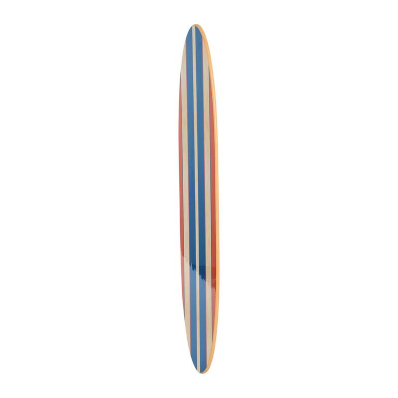 Lacquered Wood Surfboard Wall Décor (Hangs Vertical or Horizontal)