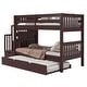 preview thumbnail 32 of 35, Taylor & Olive Trillium Twin over Twin Stairway Bunk Bed, Twin Trundle