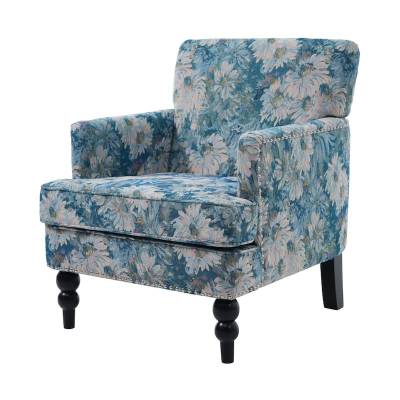 Harrison Tufted Fabric Club Chair by Christopher Knight Home