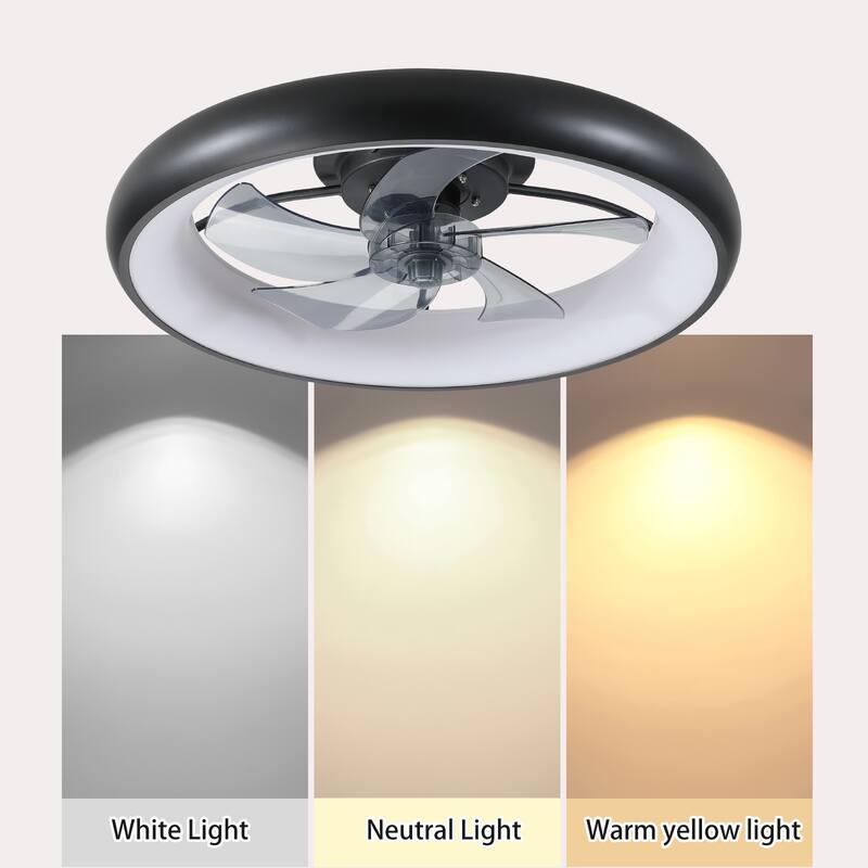 Modern Ceiling Fan Light with Light and 6 Wind Speeds, Energy Saving Motor for Bedroom and Living Room