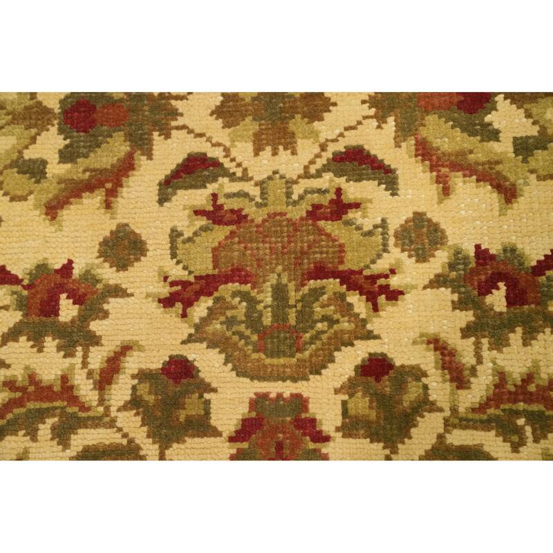 Handmade Wool Floral Indian Area Rug 6x8 - 8' 1'' X 5' 8''