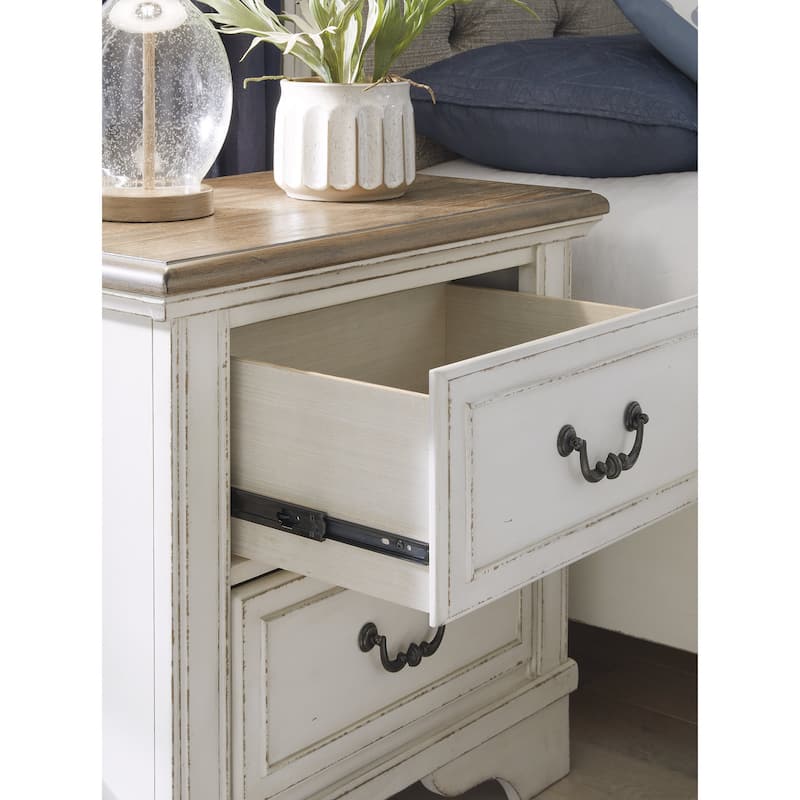 Signature Design by Ashley Blendon Off-White/Brown Nightstand