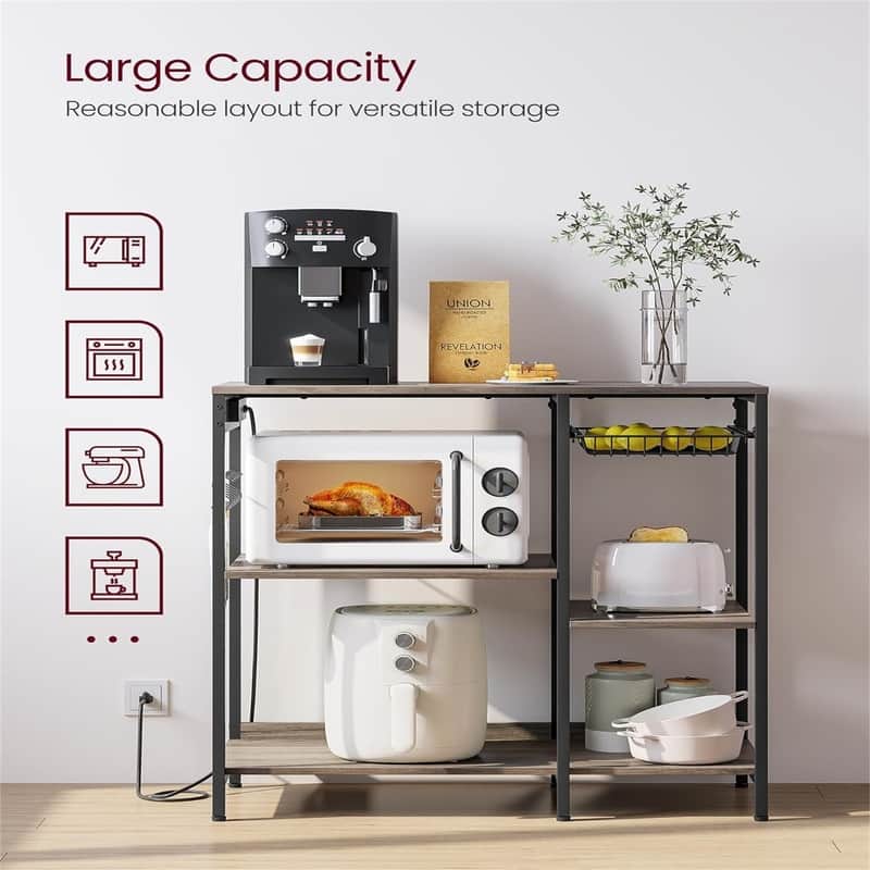 Baker's Rack - 15.7"D x 35.4"W x 35.6"H