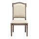 preview thumbnail 2 of 3, Somette Sussex Russet Brown Upholstered Dining Side Chairs -with a Grey Rub Frame - Set of 2