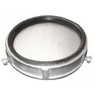 1 Pc, Rigid Pipe Cap, Steel, 5 in., Zinc Plated Steel - Bed Bath ...