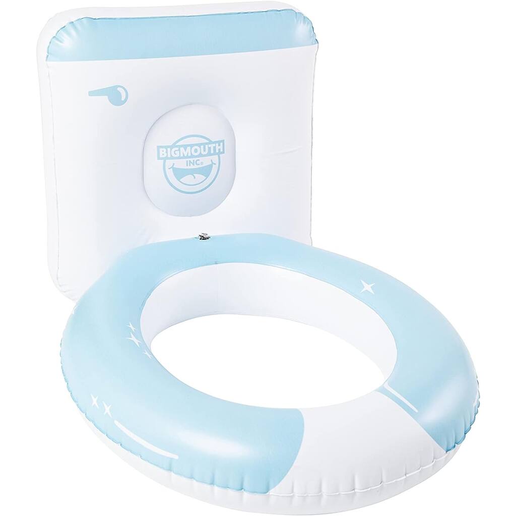 Hilarious Inflatable Pool Game with 6 Rainbow Poop Emoji Balls