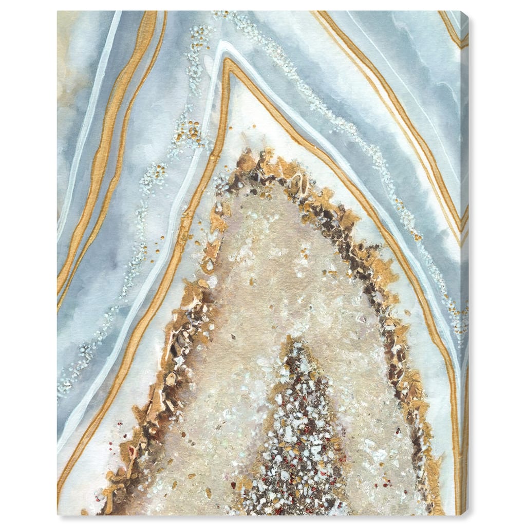 Art Remedy Clarity Art Gallery Wrapped Mineral, Agate & Geode 1 Piece Canvas Wall Art