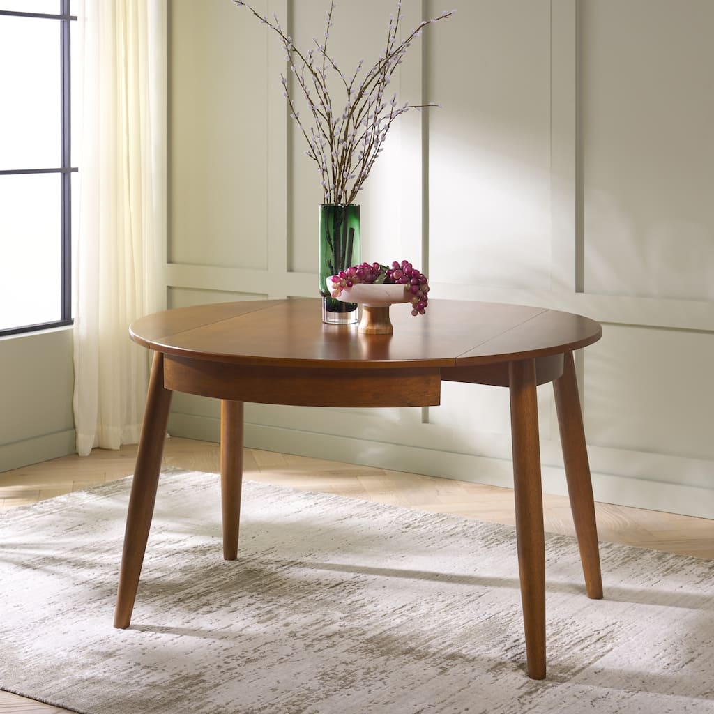 SAFAVIEH Malakai Folding Round Drop Leaf Dining Table Seats up to 4 - 47"W x 47"D x 29"H