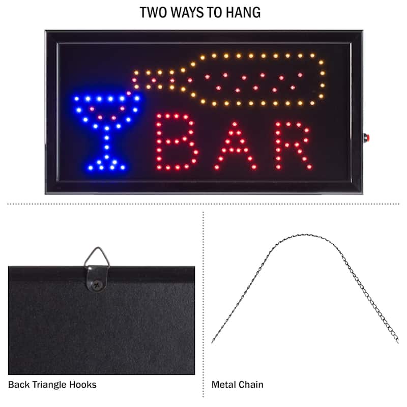 Lavish Home LED Bar Sign for Home or Business